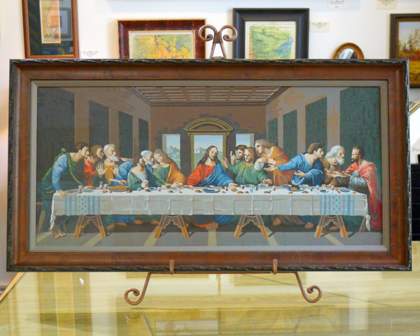 Last Supper Paint By Number, Found and Framed Years Later